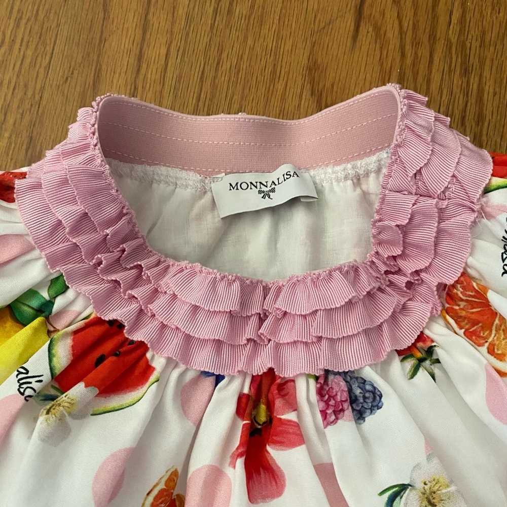 MonnaLisa Italy Fruit Print Skirt - Picture 11 of 12